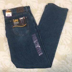 Lee Regular Straight 5 Pkt Denim Jeans Mens 36 x 34 straight leg comfort stretch